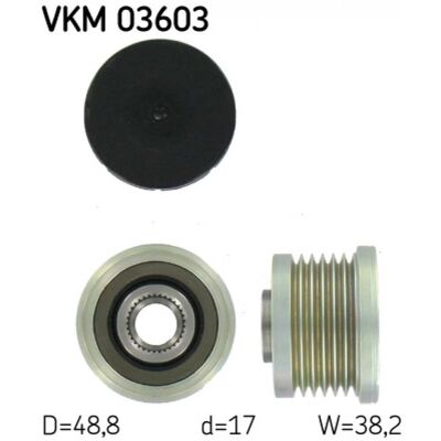 Poulie d'alternateur SKF VKM 03603 - Poulie d'alternateur - Publicité Poulie d'alternateur SKF VKM 03603 - Poulie d'alternateur - Publicité