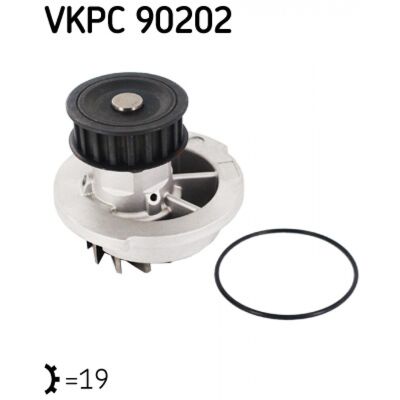 Pompe à eau SKF VKPC 90202 en métal - Refroidissement moteur - Publicité Pompe à eau SKF VKPC 90202 en métal - Refroidissement moteur - Publicité