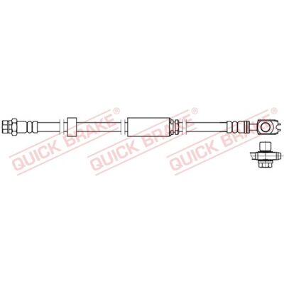 Flexible de frein Quick Brake - M10x1, 600mm, Skoda VW - Publicité Flexible de frein Quick Brake - M10x1, 600mm, Skoda VW - Publicité