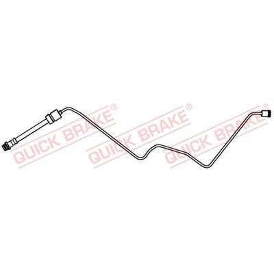 Flexibles de frein Quick Brake - 830mm M10x1 - Flexible, avec raccord de tube - Tuyau de frein - Publicité Flexibles de frein Quick Brake - 830mm M10x1 - Flexible, avec raccord de tube - Tuyau de frein - Publicité