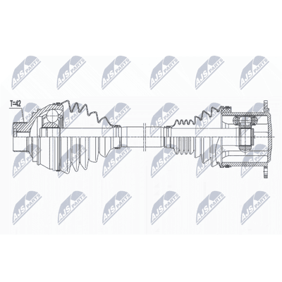 Arbre de transmission NTY pour Audi A4 A5 - Avant gauche et droit - Publicité Arbre de transmission NTY pour Audi A4 A5 - Avant gauche et droit - Publicité