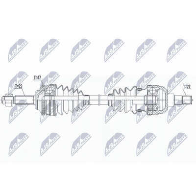 Essieu moteur NTY NPW-DW-045 - Publicité Essieu moteur NTY NPW-DW-045 - Publicité
