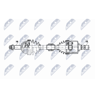 NTY NPW-NS-169 - Arbre de transmission pour Nissan Murano - Avant gauche, CVT - Publicité NTY NPW-NS-169 - Arbre de transmission pour Nissan Murano - Avant gauche, CVT - Publicité