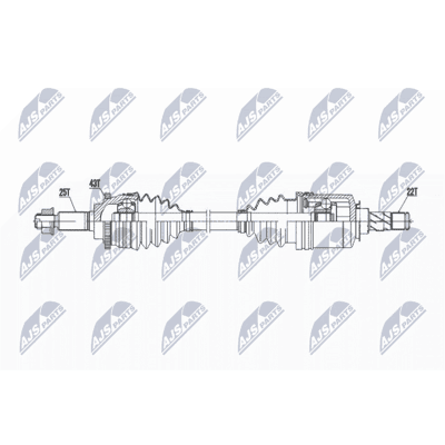 Nty Arbre de transmission avant gauche pour Suzuki Swift 3 - Publicité Nty Arbre de transmission avant gauche pour Suzuki Swift 3 - Publicité