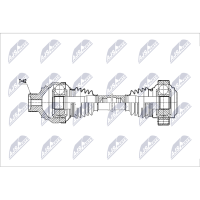 NTY NPW-AU-080 - Arbre de transmission pour Audi R8, Lamborghini Huracán - Arrière gauche - Publicité NTY NPW-AU-080 - Arbre de transmission pour Audi R8, Lamborghini Huracán - Arrière gauche - Publicité