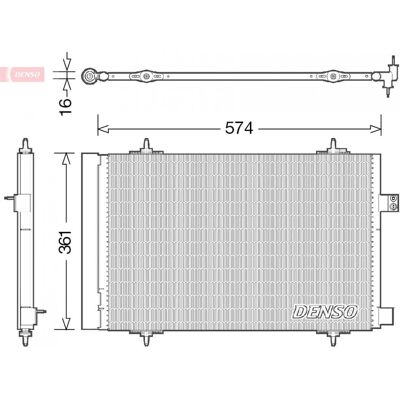 DENSO DCN21019 - Condenseur de climatisation compact avec déshydrateur pour Peugeot et Citroën - Publicité DENSO DCN21019 - Condenseur de climatisation compact avec déshydrateur pour Peugeot et Citroën - Publicité