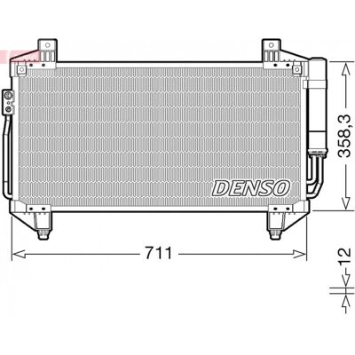 DENSO DCN45011 - Condenseur de Climatisation Mitsubishi avec Dessicant R134a - Publicité DENSO DCN45011 - Condenseur de Climatisation Mitsubishi avec Dessicant R134a - Publicité