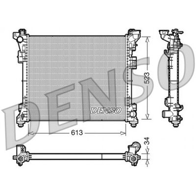 Radiateur en aluminium DENSO DRM06006 - Refroidissement du moteur - Publicité Radiateur en aluminium DENSO DRM06006 - Refroidissement du moteur - Publicité