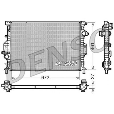 DENSO DRM10069 Radiateur en aluminium - Refroidissement moteur - Publicité DENSO DRM10069 Radiateur en aluminium - Refroidissement moteur - Publicité