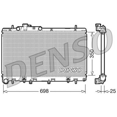 DENSO DRM36011 Radiateur moteur en aluminium - Radiateur - Publicité DENSO DRM36011 Radiateur moteur en aluminium - Radiateur - Publicité