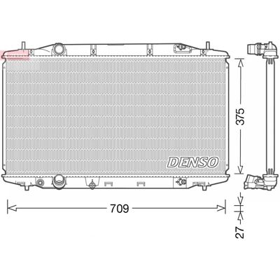 Radiateur de refroidissement du moteur DENSO DRM40041 - Publicité Radiateur de refroidissement du moteur DENSO DRM40041 - Publicité