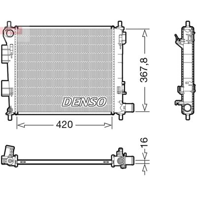 DENSO DRM41025 Radiateur de refroidissement du moteur - Radiateur - Publicité DENSO DRM41025 Radiateur de refroidissement du moteur - Radiateur - Publicité