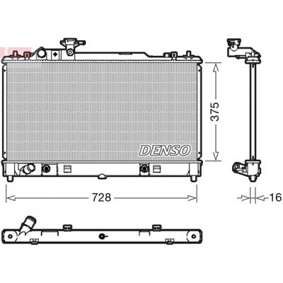 DENSO DRM44029 Radiateur - Refroidissement moteur pour Mazda 6 5 portes, Break, Berline - Publicité DENSO DRM44029 Radiateur - Refroidissement moteur pour Mazda 6 5 portes, Break, Berline - Publicité