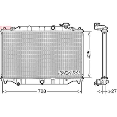 DENSO DRM44040 Radiateur de refroidissement Mazda CX-5 I - Publicité DENSO DRM44040 Radiateur de refroidissement Mazda CX-5 I - Publicité