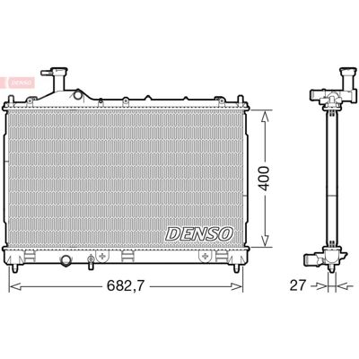 DENSO DRM45042 Radiateur de refroidissement Mitsubishi - Radiateur - Publicité DENSO DRM45042 Radiateur de refroidissement Mitsubishi - Radiateur - Publicité