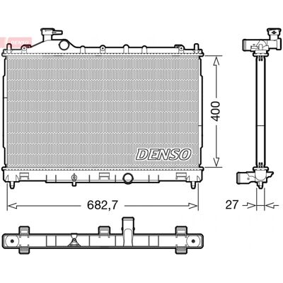 DENSO DRM45058 - Radiateur de moteur - Publicité DENSO DRM45058 - Radiateur de moteur - Publicité