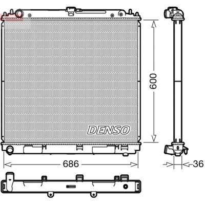 DENSO DRM46041 - Refroidisseur d'eau moteur - Publicité DENSO DRM46041 - Refroidisseur d'eau moteur - Publicité