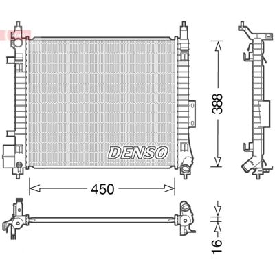 Denso DRM46054 - Radiateur Nissan Note II - Publicité Denso DRM46054 - Radiateur Nissan Note II - Publicité