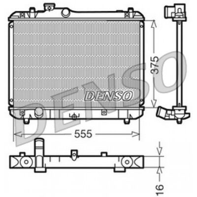 Radiateur d'eau DENSO DRM47008 pour Suzuki - Publicité Radiateur d'eau DENSO DRM47008 pour Suzuki - Publicité