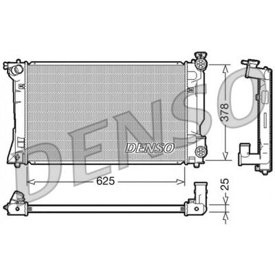 Radiateur en aluminium DENSO DRM50035 - Compatible Toyota - Publicité Radiateur en aluminium DENSO DRM50035 - Compatible Toyota - Publicité