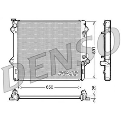 DENSO DRM50046 Radiateur de moteur en aluminium - Radiateur - Publicité DENSO DRM50046 Radiateur de moteur en aluminium - Radiateur - Publicité