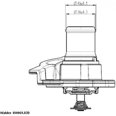 Thermostat d'eau WAHLER 410937.82D - 82°C - Fiat Ducato/Iveco Daily - Publicité Thermostat d'eau WAHLER 410937.82D - 82°C - Fiat Ducato/Iveco Daily - Publicité