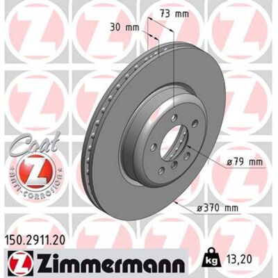ZIMMERMANN 150.2911.20 Disque de frein ventilé - disque de frein - Publicité ZIMMERMANN 150.2911.20 Disque de frein ventilé - disque de frein - Publicité