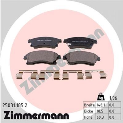 Zimmermann Plaquettes de frein avant - Compatible disque - 4 pièces - Publicité Zimmermann Plaquettes de frein avant - Compatible disque - 4 pièces - Publicité