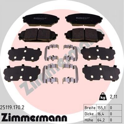 Zimmermann Plaquettes de Frein Axe Avant Hyundai Ix55 - Jeu de Plaquettes, Frein à Disque - Publicité Zimmermann Plaquettes de Frein Axe Avant Hyundai Ix55 - Jeu de Plaquettes, Frein à Disque - Publicité
