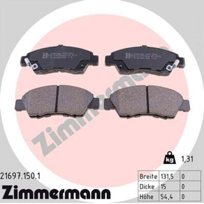 Honda 45022S04602 - Plaquettes de frein pour Honda Civic Jazz - Longue durée, Qualité allemande - Publicité Honda 45022S04602 - Plaquettes de frein pour Honda Civic Jazz - Longue durée, Qualité allemande - Publicité