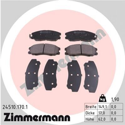 Zimmermann Plaquettes de Frein Avant Pour Chevrolet Captiva Opel Antara - Kit de Plaquettes - Publicité Zimmermann Plaquettes de Frein Avant Pour Chevrolet Captiva Opel Antara - Kit de Plaquettes - Publicité