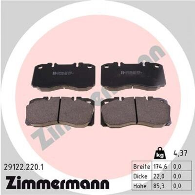 Zimmermann Plaquettes de frein Axe avant - Plaquettes de frein - Publicité Zimmermann Plaquettes de frein Axe avant - Plaquettes de frein - Publicité