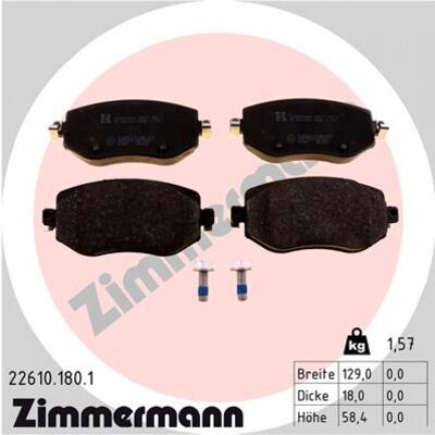 Zimmermann Plaquettes de frein avant pour Renault Megane - Kit disques - Publicité Zimmermann Plaquettes de frein avant pour Renault Megane - Kit disques - Publicité