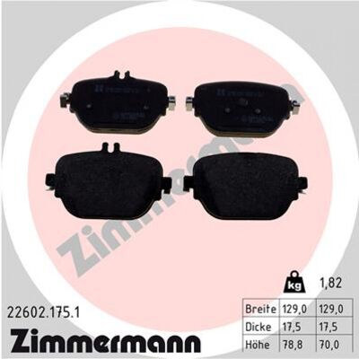 Zimmermann 22602.175.1 Plaquettes de frein - Mercedes-Benz AMG CLS - Publicité Zimmermann 22602.175.1 Plaquettes de frein - Mercedes-Benz AMG CLS - Publicité