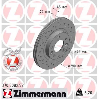 ZIMMERMANN Disque de frein MX-5 3 22mm - Brake Disc - Publicité ZIMMERMANN Disque de frein MX-5 3 22mm - Brake Disc - Publicité