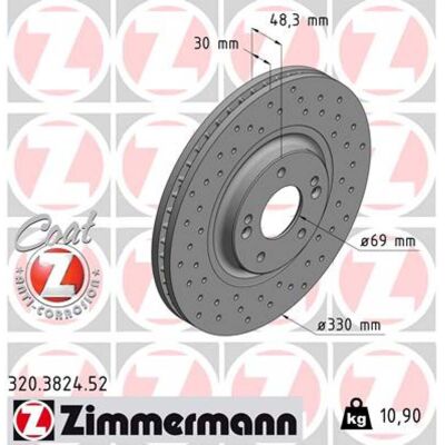 Zimmermann KIA Disque de frein - Ventilé 114mm 330mm - Frein à disque - Publicité Zimmermann KIA Disque de frein - Ventilé 114mm 330mm - Frein à disque - Publicité