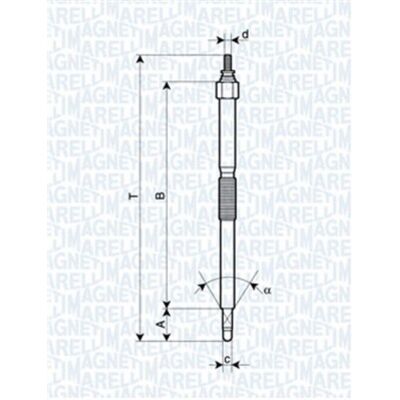 Magneti Marelli 062900054304 Bougie de préchauffage - Type de bougie, M10x1.25, 11V - Type de produit - Publicité Magneti Marelli 062900054304 Bougie de préchauffage - Type de bougie, M10x1.25, 11V - Type de produit - Publicité