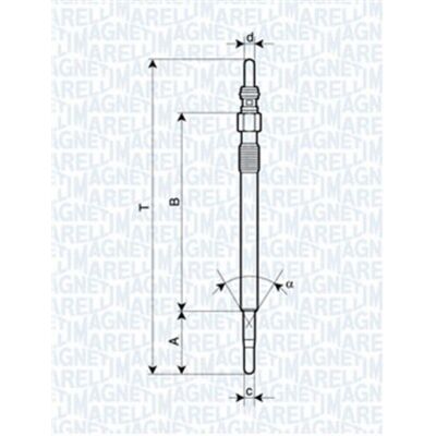 Magneti Marelli 062900047304 Bougie de préchauffage - Bougie de préchauffage, 11V, 10A, M8X1 - Publicité Magneti Marelli 062900047304 Bougie de préchauffage - Bougie de préchauffage, 11V, 10A, M8X1 - Publicité