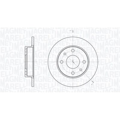 Disque de frein Magneti Marelli 361302040169 - Disque 240mm - Publicité Disque de frein Magneti Marelli 361302040169 - Disque 240mm - Publicité