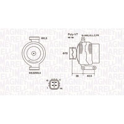 Alternateur Magneti Marelli Honda 130A - Pour Honda CR-V, FR-V - Publicité Alternateur Magneti Marelli Honda 130A - Pour Honda CR-V, FR-V - Publicité