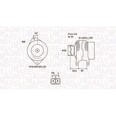 Magneti Marelli 063732020010 - Alternateur pour Hyundai Kia 90A - Publicité Magneti Marelli 063732020010 - Alternateur pour Hyundai Kia 90A - Publicité