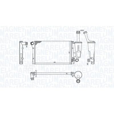 Radiateur moteur Magneti Marelli BM381 - Pièce OEM - Publicité Radiateur moteur Magneti Marelli BM381 - Pièce OEM - Publicité