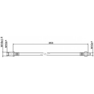 Metzger Modèle 4111495 Flexible de frein intérieur arrière - Tuyau de frein - Publicité Metzger Modèle 4111495 Flexible de frein intérieur arrière - Tuyau de frein - Publicité