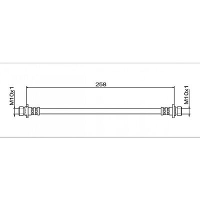 Flexible de frein arrière droit Honda Jazz 3 - 258mm, M10 x 1 - Publicité Flexible de frein arrière droit Honda Jazz 3 - 258mm, M10 x 1 - Publicité