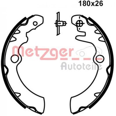 Metzger MG 235 Mâchoires De Frein - Pour Nissan Pixo, Suzuki Alto VII - Publicité Metzger MG 235 Mâchoires De Frein - Pour Nissan Pixo, Suzuki Alto VII - Publicité