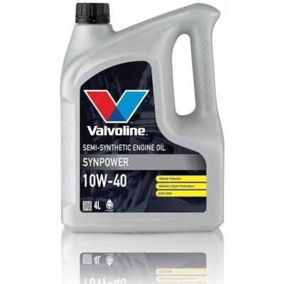 Huile moteur Valvoline Synpower 10W-40 - Type: Synthétique, Capacité: 4L, Convient pour VW, Audi, Mercedes-Benz - Publicité Huile moteur Valvoline Synpower 10W-40 - Type: Synthétique, Capacité: 4L, Convient pour VW, Audi, Mercedes-Benz - Publicité