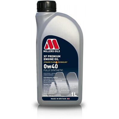 Huile moteur Millers Oils XF Premium 0W-40 - Huile moteur - Publicité Huile moteur Millers Oils XF Premium 0W-40 - Huile moteur - Publicité