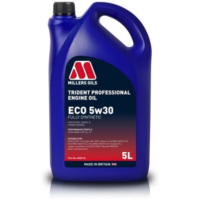 Huile moteur entièrement synthétique Millers Oils Trident Professional ECO 5W-30 5L - Publicité Huile moteur entièrement synthétique Millers Oils Trident Professional ECO 5W-30 5L - Publicité
