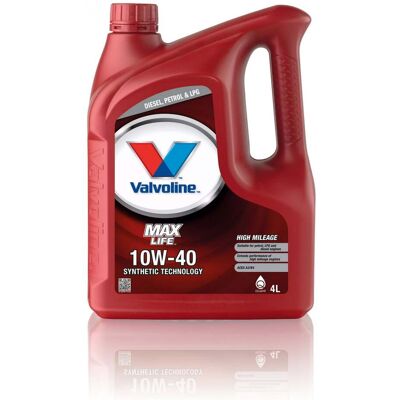 Huile moteur Valvoline Maxlife 10W-40 - Huile moteur - Publicité Huile moteur Valvoline Maxlife 10W-40 - Huile moteur - Publicité