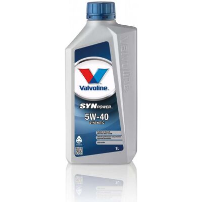 Huile moteur Valvoline Synpower 5W-40 - Synthétique, Intervalles Prolongés - Publicité Huile moteur Valvoline Synpower 5W-40 - Synthétique, Intervalles Prolongés - Publicité